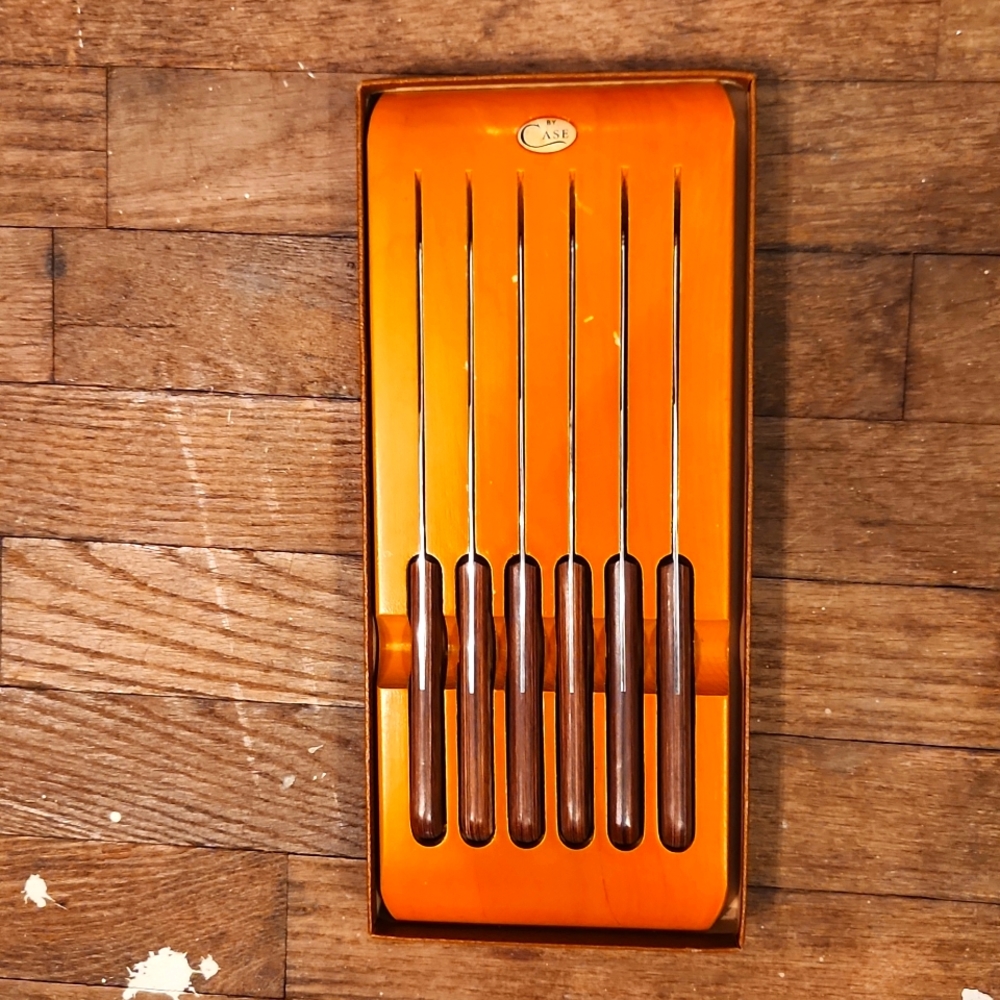 VINTAGE Case Six Table Steak Knives New